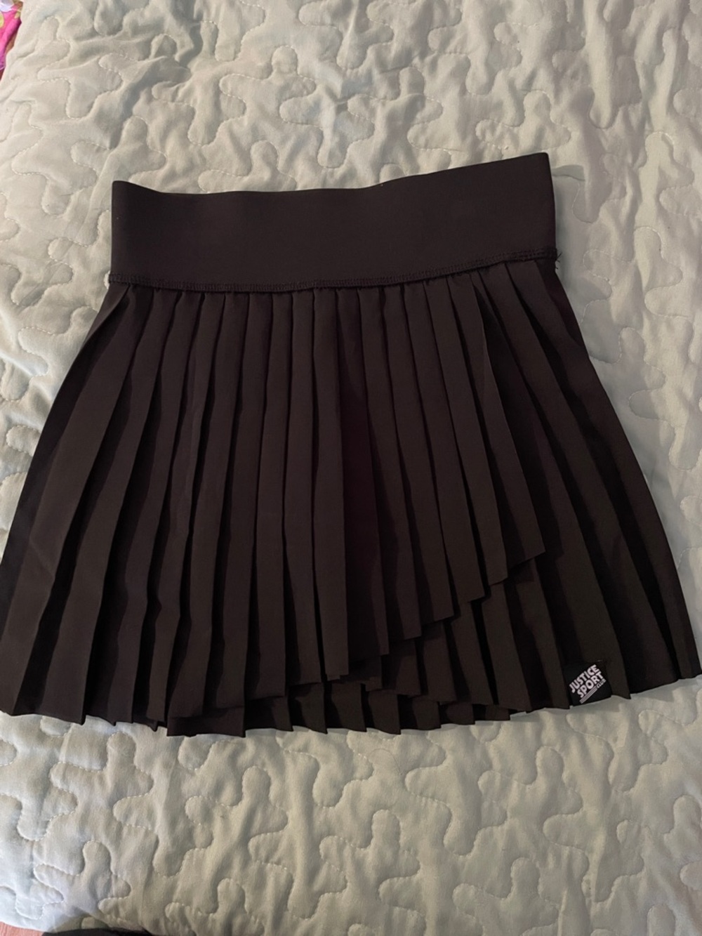 Justice Black Pleated Active Skirt